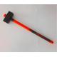 Forged steel Stoning hammer(XL-0080) with powder coated surface, inverse rubber handle