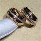 Luxury jewe factory ring 18k gold  white gold yellow gold rose gold diamond ring