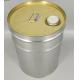 Tight Head 5 Gallon Metal Pails Gold Phenolic Lined With Spout