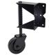 Highway Fence Heavy Duty 5inch Rubber Gate Wheel Caster with 360 Degree Mount Plate