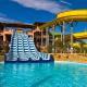 Resort Outdoor Adult And Kids Swimming Pool Water Play Slide Equipment
