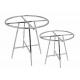 201 Mirror Stainless Steel Round Shop Display Stands / Retail Store Fixtures