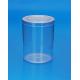 Transparent Airtight Plastic Jars Cylindrical Shape Food Grade Material