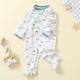In stock Fold Hand and Snap Feet Design 100% Cotton Baby Romper Jumpsuit Baby Onesie Pajama
