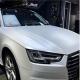 Audi Electro Optic Metallic White Car Wrap Film Air Release Slideable