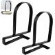 Metal Clamp Book Organizer Storage Holders Book Ends for Floating Shelves in Black