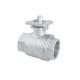 304/316 Stainless Steel Two-Piece Internal Screw Ball Valve with Platform Affordable