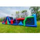 Large 40 Ft Outdoor Inflatable Obstacle Courses 5k Adults Kids Obstacle Course For Rent