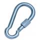 DIN 5299 Form D Steel Snap Hook With Screw Snap Hook iGalvanized Steel Carabiner Spring Snap Clip Link Hooks