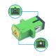 High Durability SC Fiber Optic Couplers with Filp Auto Shutter and Flange