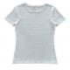 Customize Cotton Spandex Rib T-Shirts for Women Ladies Basic Style Round-Neck T-Shirts