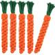 Dog Teething Plush Carrot Toys For Aggressive Chewers