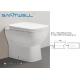 Comfort Height Close Coupled WC Pan Rim - Ex Ceramic Fully Back - To - Wall 500*350*410 mm