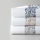 All-Season 90gsm Microfiber Flower Embroidered Sheet Set Sustainable and Soft Made