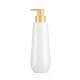 Pearl White 200ml Lotion Pump Bottle For Personal Care Liquid