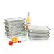 Cardboard Lid Silver Aluminium Foil Lunch Box for Food Storage and Take Away 890cc