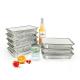 Food Tray Rectangle 8389 Aluminium Foil Containers With Lids for Food Grade Disposable