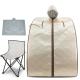 Portable One Person Sauna Set Full Body Home SPA Box With Heating Foot Pad