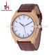 Aliexpress hot selling high quality wood case watch genuine leather strap mens luxury watch