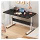Manual Height Adjustable Office Furniture Black White Wooden Standing Desk for Workshop