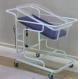 Metal New Born Baby Cart Bed Hospital Crib Commercial Furniture For Clinic