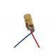 DC 5V Electronic Components , 650nm Laser Diode Module With Red Copper Head Tube