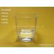 Personalized 270ml Square Whisky Milk Drinking Glass Cup For Hotel