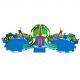Dinosaur Theme Inflatable Amusement Equipment Park Auatic Dual Kds Pools