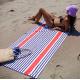 Rectangular Color Stripe Printed Beach Towel Microfiber Quick Drying Beach Towel