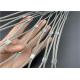 Ss316l 1-6mm 20x20mm Stainless Steel Knotted Rope Mesh