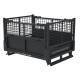Lockable Pallet Storage Cage Woven Wire Mesh Inter Stackable