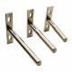 Furniture Heavy Duty Brackets for Stainless Steel or Brass Concealed Wall Shelf Support