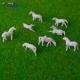 1:150 scale ABS plastic White Horse 13mm For Model Train Building Layout