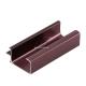 Customize Size Rose Gold Anodize Wardrobe Aluminum Profile Thickness 8-25 Um