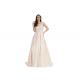 Apricot Coloured Sleeveless Evening Dress / Long Style Beading Ball Gowns