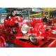 Red Color Diesel Engine Pump For Fire Fighting / Horizontal Split Case Fire Pump