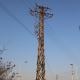 Q345b 4 Leg Electric Power Transmission Towers , Angle Galvanized Steel Tower