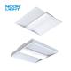 0-10V Dimmable Recessed LED Troffer Light White Powder Painted Steel