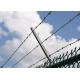 Low Carbon 12 Gauge Galvanised Steel Barbed Wire For Preventing Theft