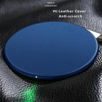 Smart Round Desktop Wireless Phone Charging Pad / Wireless Charger Qi Standard