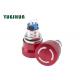 Metal Emergency Stop Push Button Switch 3 / 6 Pin Convenient Operation Excellent Performance