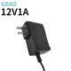 15w 12V 1A Wall Mount Power Supply Adapters For Heated Blanket ROHS