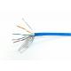 Shielded FTP/UTP Twisted Bulk CAT5E Cable Blue Transparant PVC Computer Wire