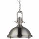 Satin Nickel Industrial Pendant Lamp , Adjustable Hanging Vintage Ceiling Lights