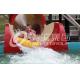 Space Bowl Water Slide Games , Fiberglass Pool Slides 30mx72m Floor Space