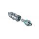Viton Rail Industry BSPP 0.25'' Flat Face Coupler , Stainless Steel Coupling
