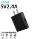 5V 2.4A Compact USB Charger 15W IPad Fast Charger Powerful And Lightweight