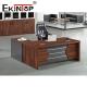 Wood Veneer Top Executive Office Furniture Luxury Wooden BOSS Office Desk