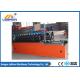 Orange color  High strength smooth straight door frame cold roll forming machine automatic type PLC system control