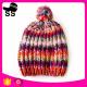 2017 New Style 24*20cm 103g acrylic custom folding embroidery logo football fan winter knitting hats